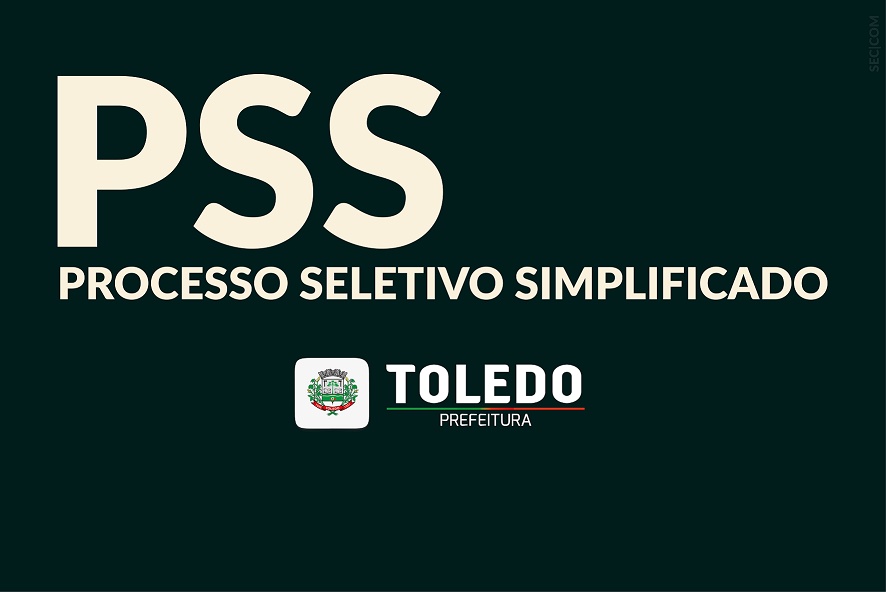 Fonte: Secom #pracegover. Fotografia em posição de paisagem. Fundo em tom escuro na cor preta.Alinhado a esquerda em letras brancas a descrição em caixa alta e letras brancas a sigla PSS, logo abaixo na posição justificada também em letras brancas descriç